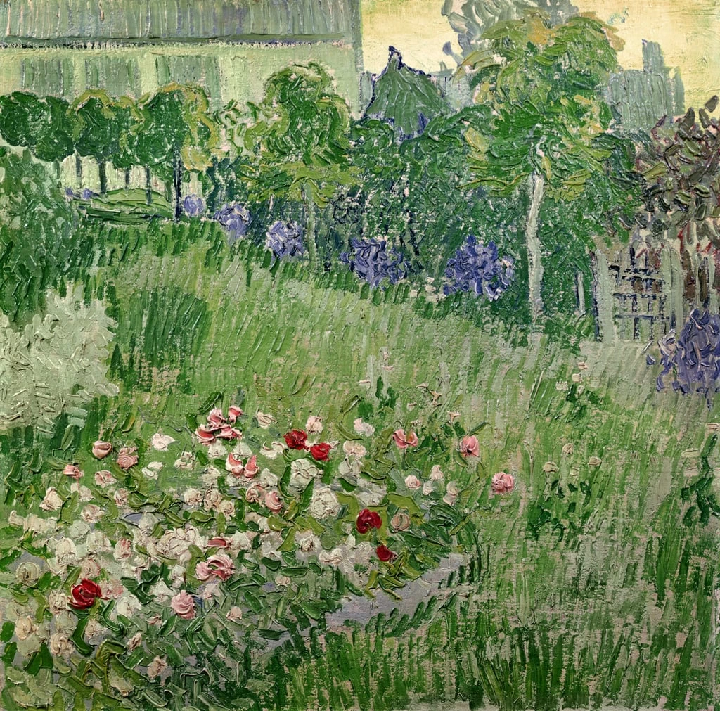  97-Vincent van Gogh-Il giardino di Daubigny, 1890 - Van Gogh Museum, Amsterdam 